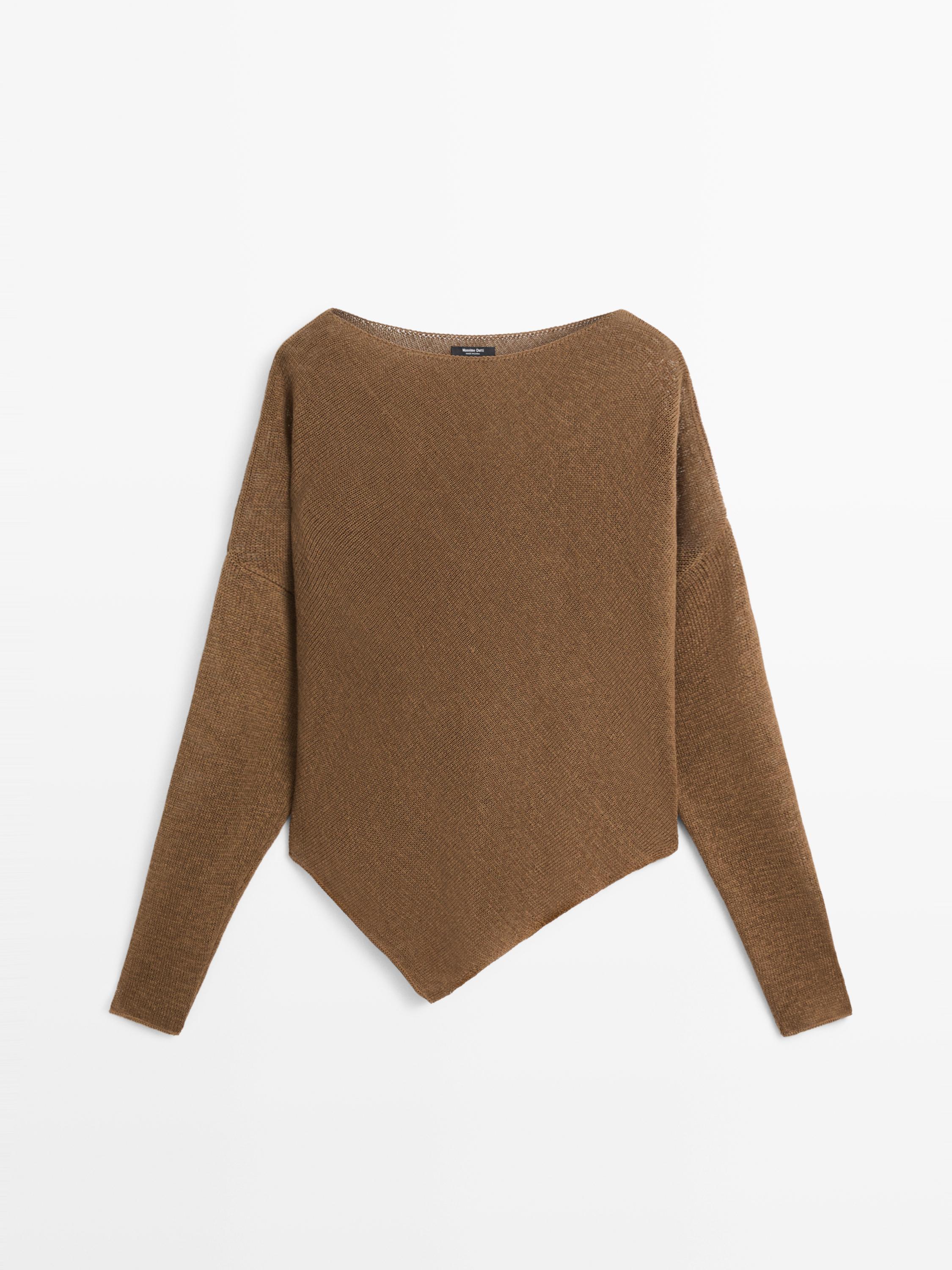 Pull cape asymétrique